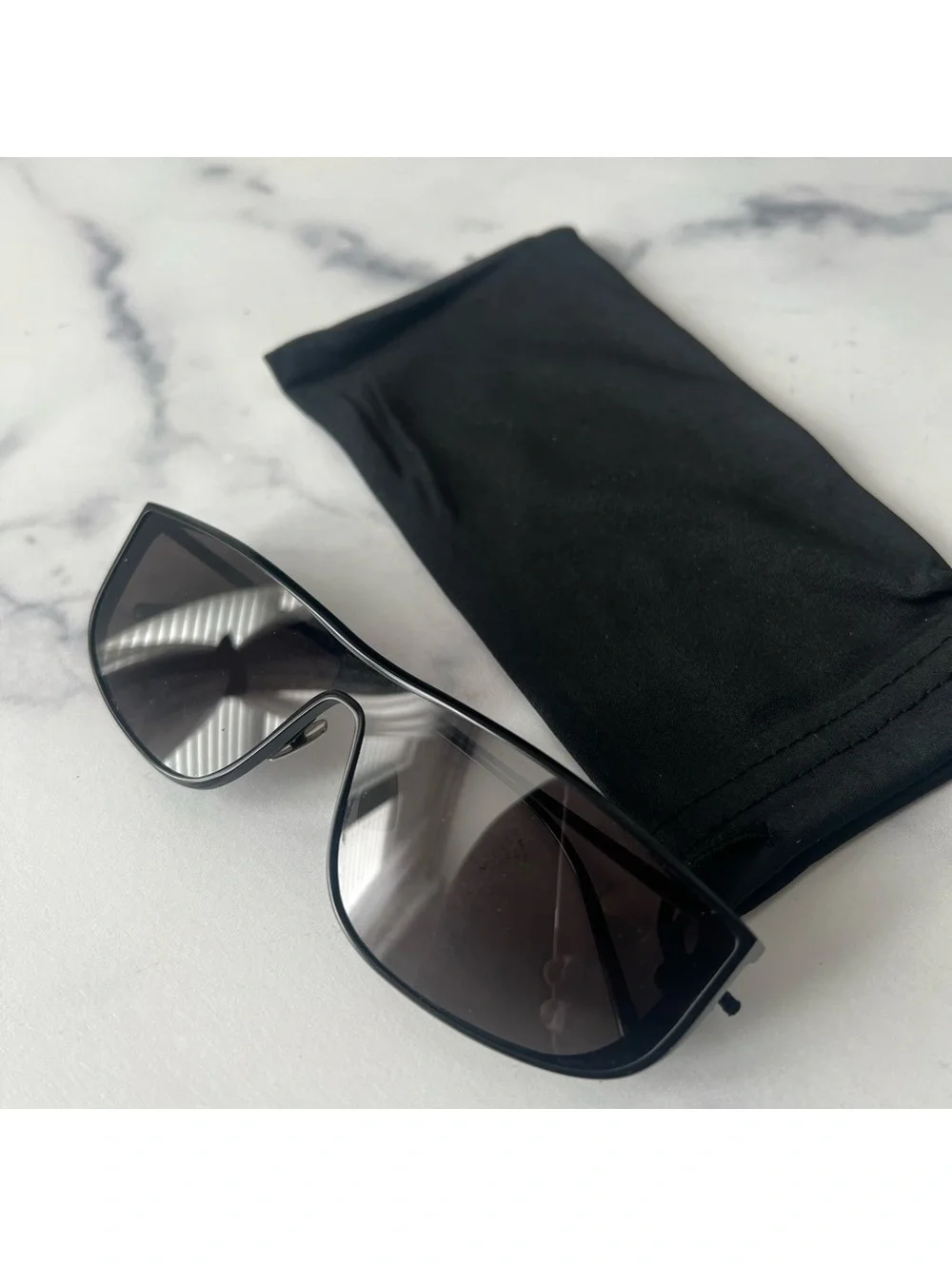 Saint Laurent 605 Luna Rectangular Sunglasses -002 99 S NEW w/Tag $740